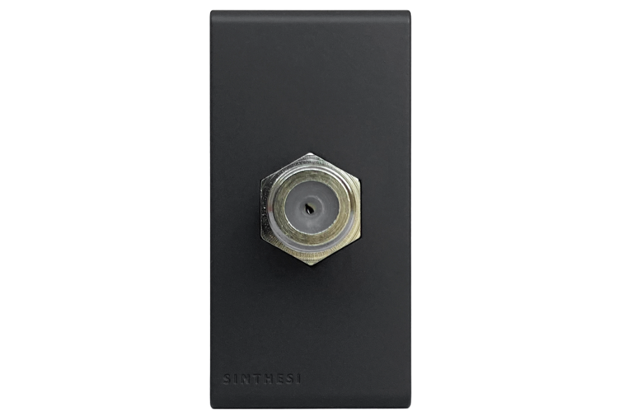 S33 Noir Mate 334226 Toma Coaxial TV SAT